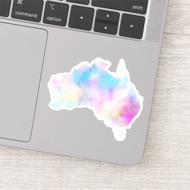 Watercolor Australia Sticker (Detail)