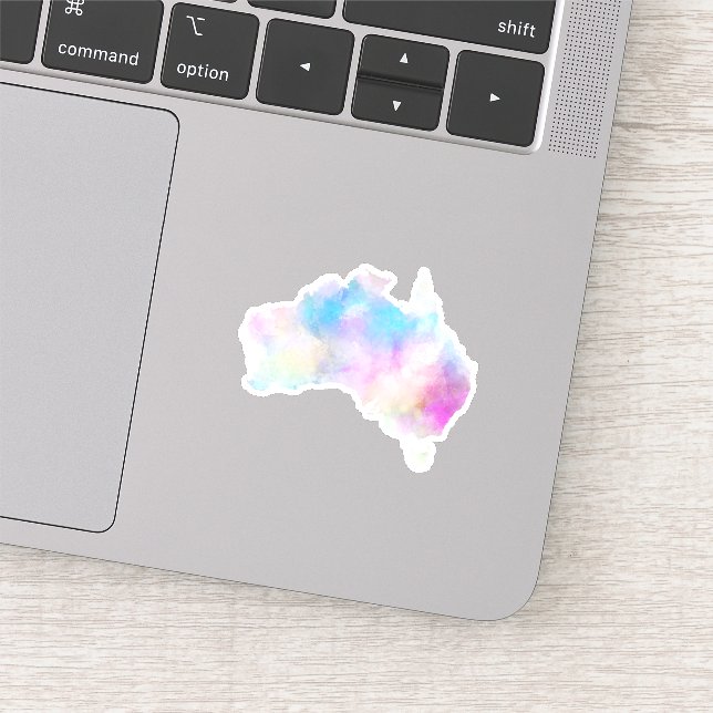 Watercolor Australia Sticker (Detail)