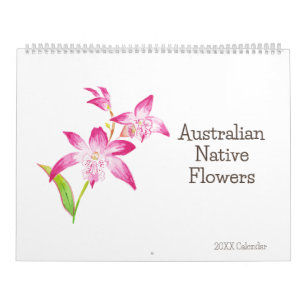 Watercolor Australian Native Flowers Calendar