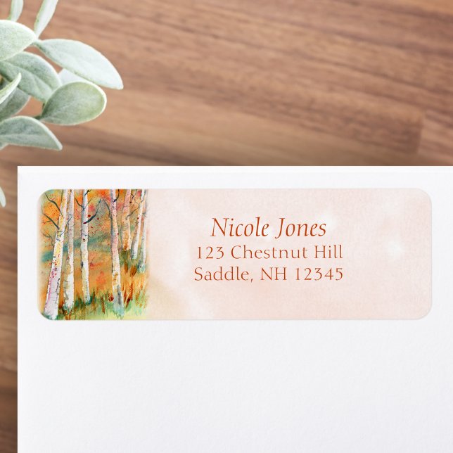 Watercolor Autumn Aspen Trees (Creator Uploaded)