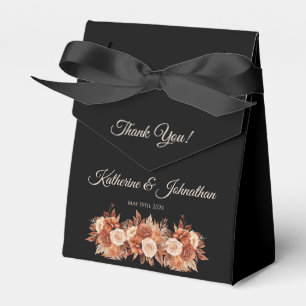 Watercolor Autumn Elegance-Wedding Thank you- Favor Box