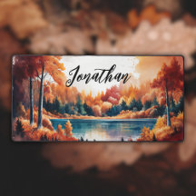 Watercolor Autumn Landscape