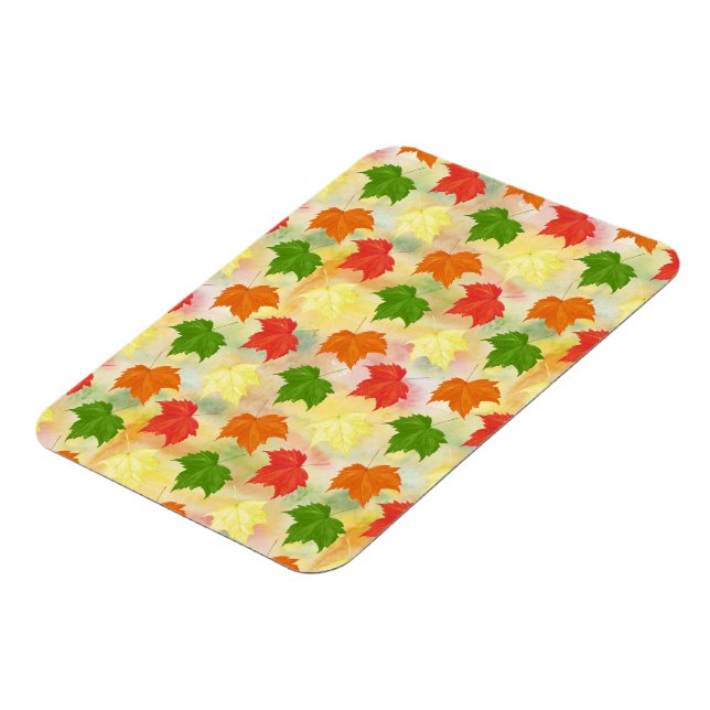 watercolor autumn leaves magnet (Left Side)