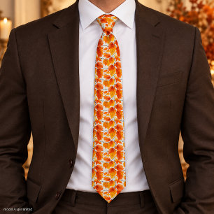 Watercolor Autumn Leaves – Vibrant Fall Foliage Tie