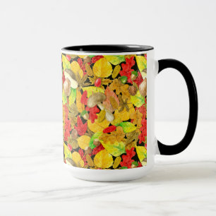 Watercolor autumn pattern mug