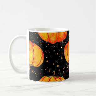 Watercolor autumn pumpkins, Halloween print Coffee Mug