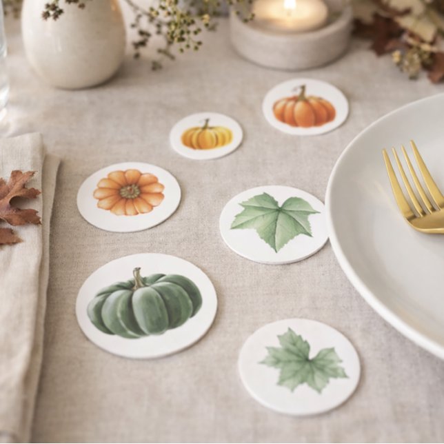 Watercolor Autumn Table Scatter for Fall Confetti (Creator Uploaded)