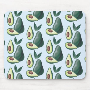 watercolor avocados mouse pad