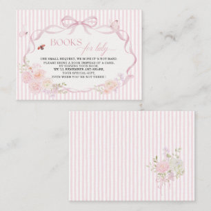   Watercolor Baby in bloom butterfly books for bab Business Card