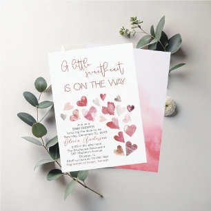 Watercolor Baby its cold outside Baby Shower Invi Invitation