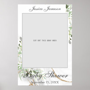 Watercolor Baby Shower Photo Prop Poster