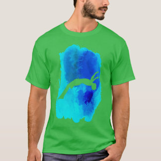 Watercolor Backflip Gymnastics T-Shirt