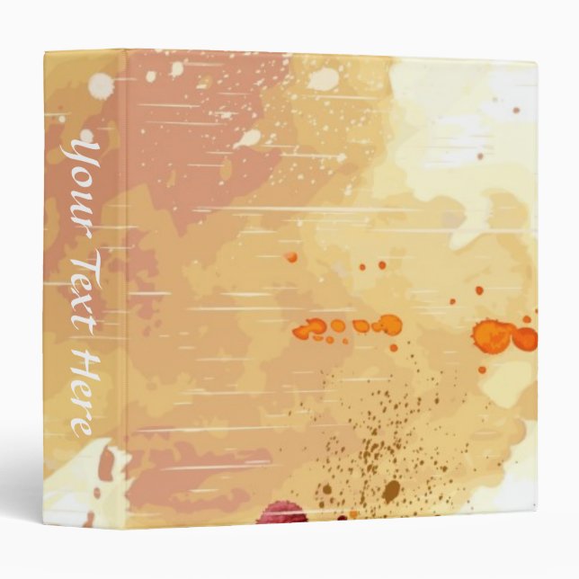 watercolor background binder (Front/Spine)