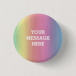 Watercolor background - Customize your own   1 Inch Round Button