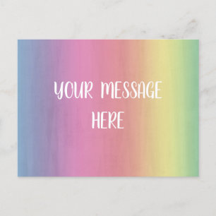Watercolor background - Customize your own    Postcard