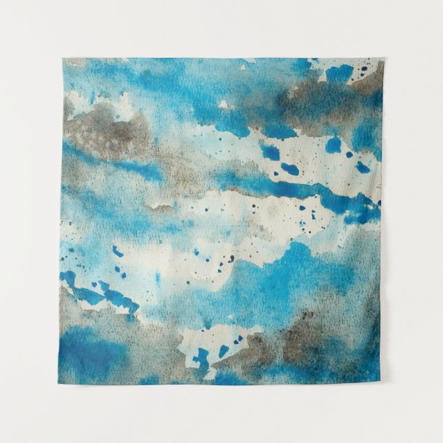 Watercolor background design tapestry (Front)