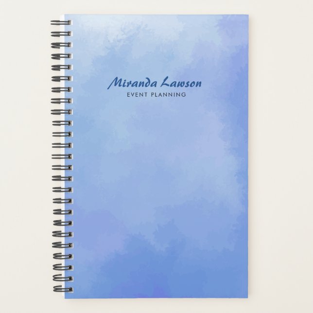 Watercolor background  planner (Front)