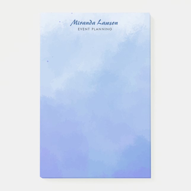 Watercolor background  post-it notes (Front)