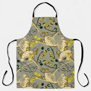 Watercolor background, seamless pattern apron