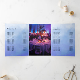 Watercolor background Tri-Fold card
