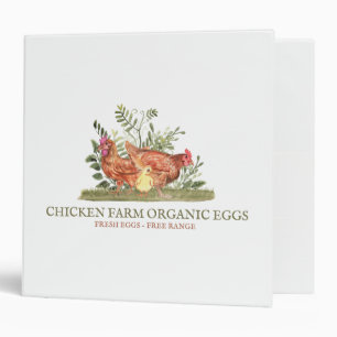 Watercolor Backyard Chickens   Fresh Farm Eggs Des Binder