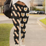 Watercolor Bacon and Eggs Breakfast lover Leggings<br><div class="desc">This design was created through digital art. It may be personalized by clicking the customize button and changing the colour, adding a name, initials or your favourite words. Contact me at colorflowcreations@gmail.com if you with to have this design on another product. Purchase my original abstract acrylic painting for sale at...</div>