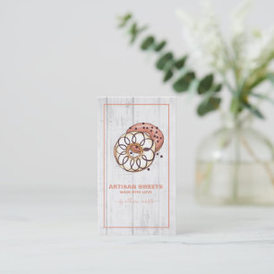 Watercolor Bakery Artisan Sweets Business Card