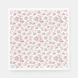 Watercolor Bakery Desserts Paper Napkin