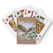 Watercolor Bald Eagle Framed Bouquet