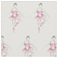 Watercolor Ballerina Ballet Dance Class Pink Tutu