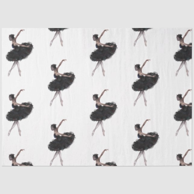Watercolor Ballerina Series Design 24 Tissue Paper (Front)