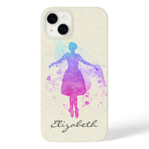 Watercolor Ballet Dancer on Pointe - Your Name on 