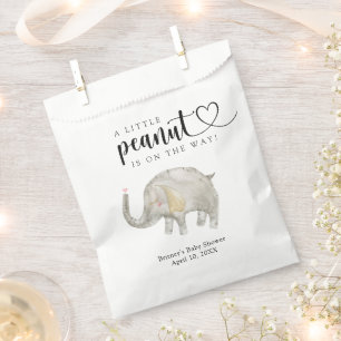 Watercolor balloon elephant  favour bag