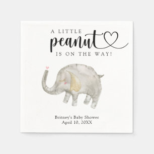 Watercolor balloon elephant  napkin