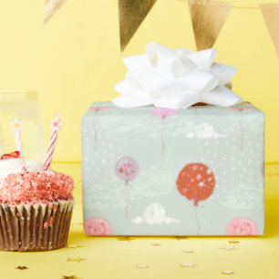 Watercolor Balloons Wrapping Paper