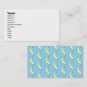 watercolor banana business card