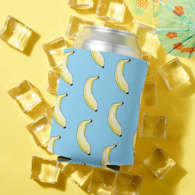 watercolor banana can cooler (In Situ Summer)