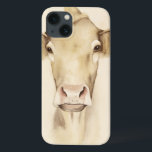 Watercolor Barn Animals | Cow iPhone 13 Case<br><div class="desc">Watercolor Barn Animals | Cow  Artist: Grace Popp</div>