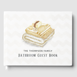 Watercolor Bathroom Guest Book