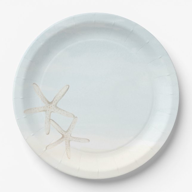 Watercolor Beach Bachelorette Party Weekend Paper Plate (Front)