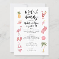 Watercolor Beach Birthday Weekend Itinerary
