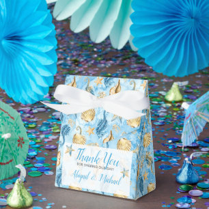 🌊💍 Watercolor Beach Ocean Coastal Wedding Favor Box