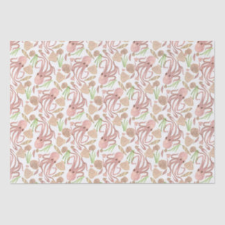 Watercolor Beach Octopus Tissue Paper