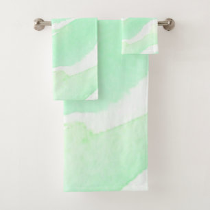 Watercolor Beach Tones Bath Towel Set