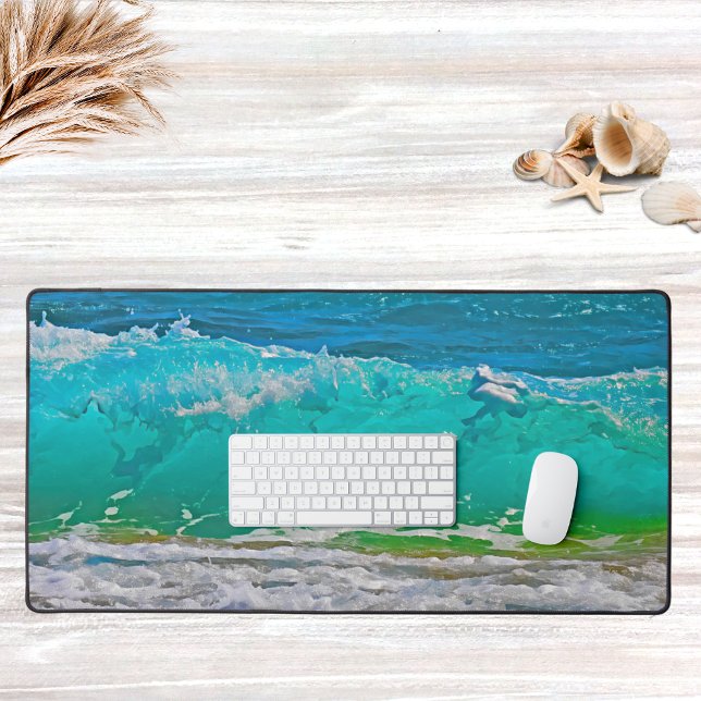 Watercolor Beach Waves Blue Summer Design (Créateur téléchargé)
