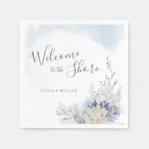Watercolor Beach Welcome to the Shore Dinner