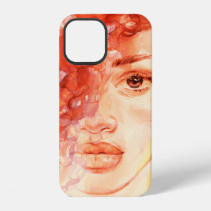 Watercolor beautiful girl iPhone 12 case