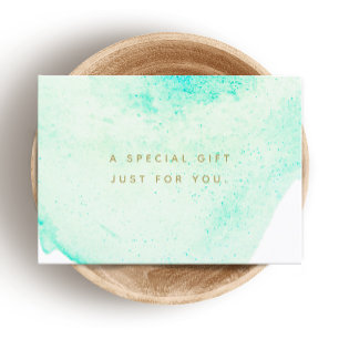 Watercolor Beauty Salon Spa Gift Certificate