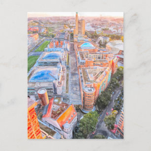 Watercolor Berlin. Acards of Potsdamer Platz Postcard