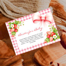 Watercolor Berry Sweet Baby Shower Book Request